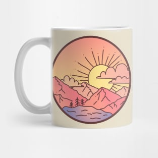 Sunset Mountains Mug